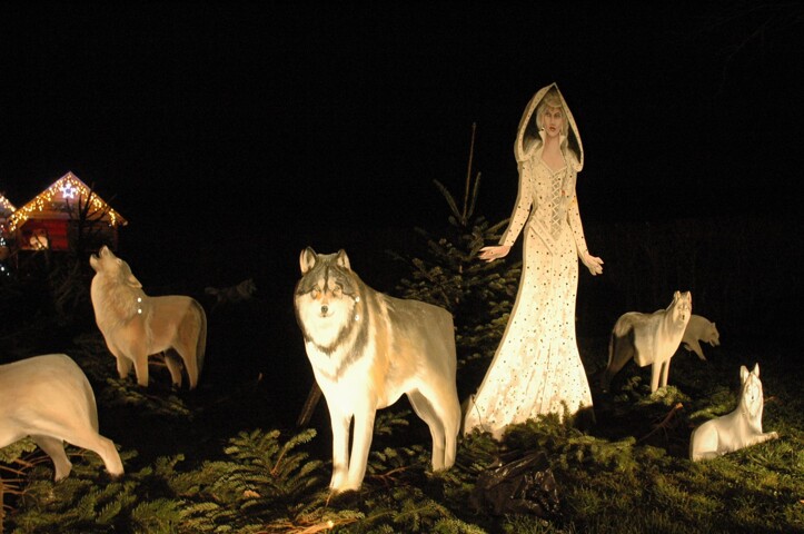 Princesse avec des loups